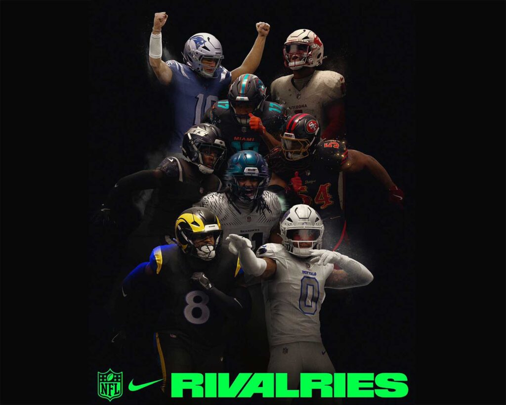 NFL uniformes Rivalries